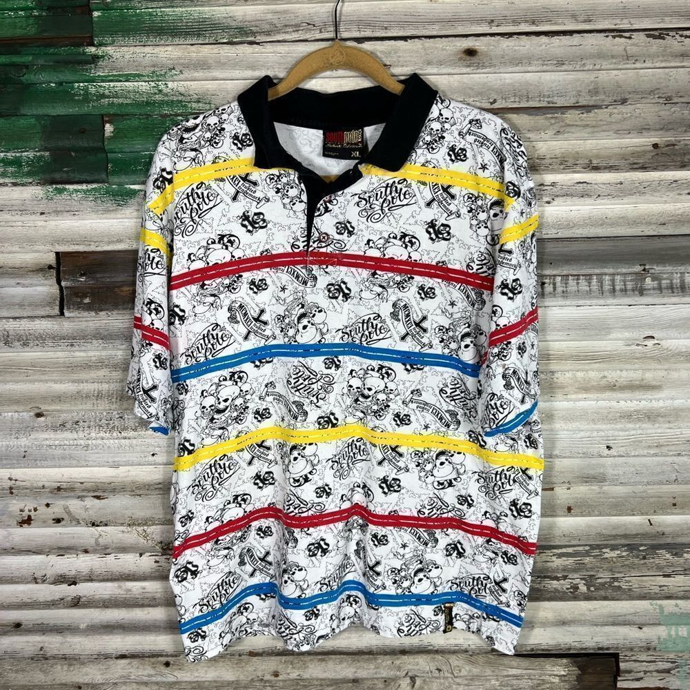Vintage South Pole AOP Polo